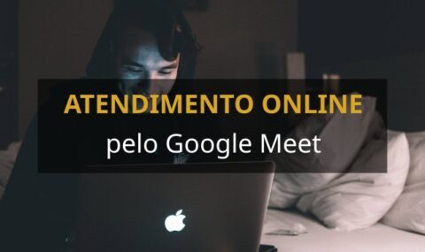 Imagem ilustrativa de atendimento Google Meet