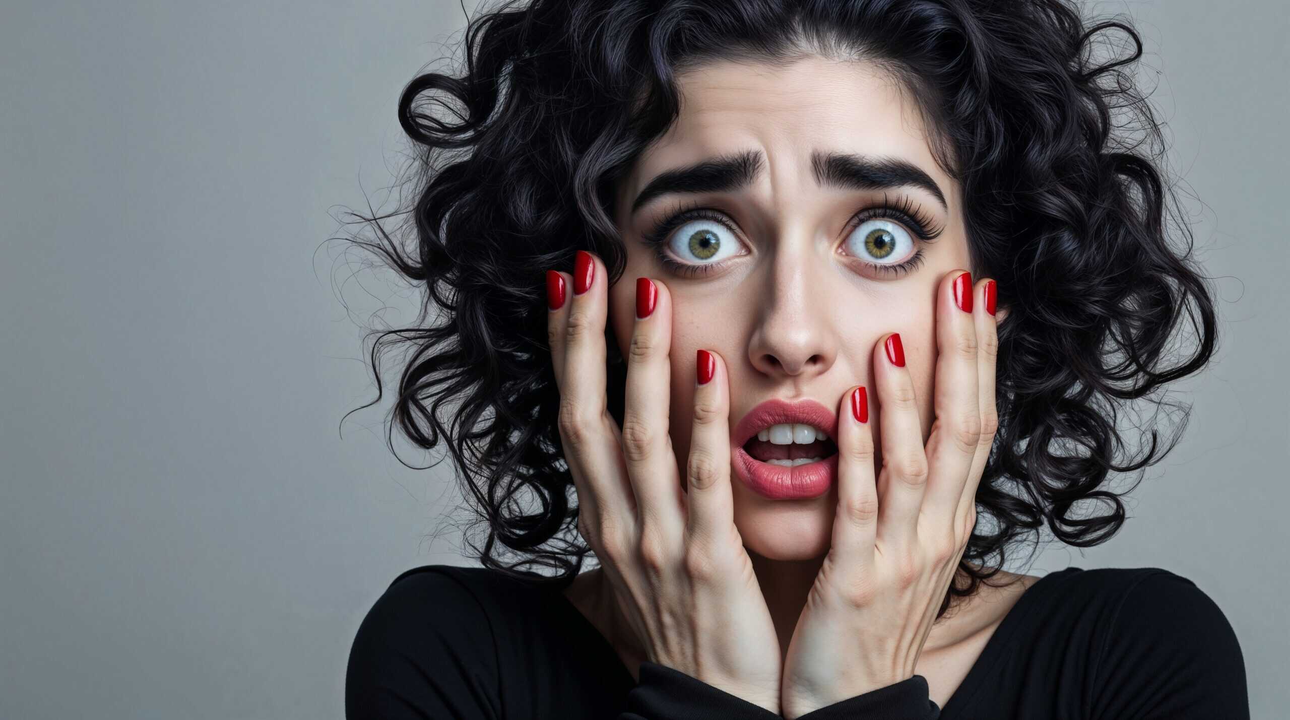 imagem de mulgher assustada representando psicólogo online agora